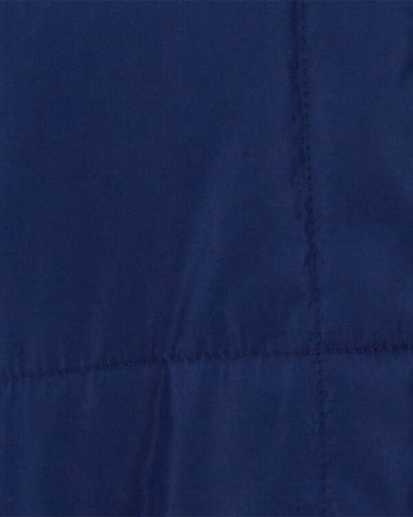 Navy Baby Quilted Bomber Jacket