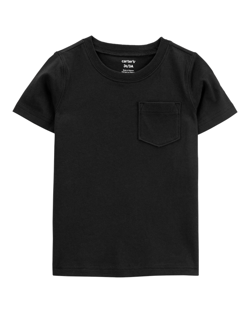 Baby Solid Short-Sleeve Tee - Black, image 1 of 3 slides