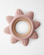 Little Planet Silicone & Wood Teether - Pink, image 1 of 3 slides