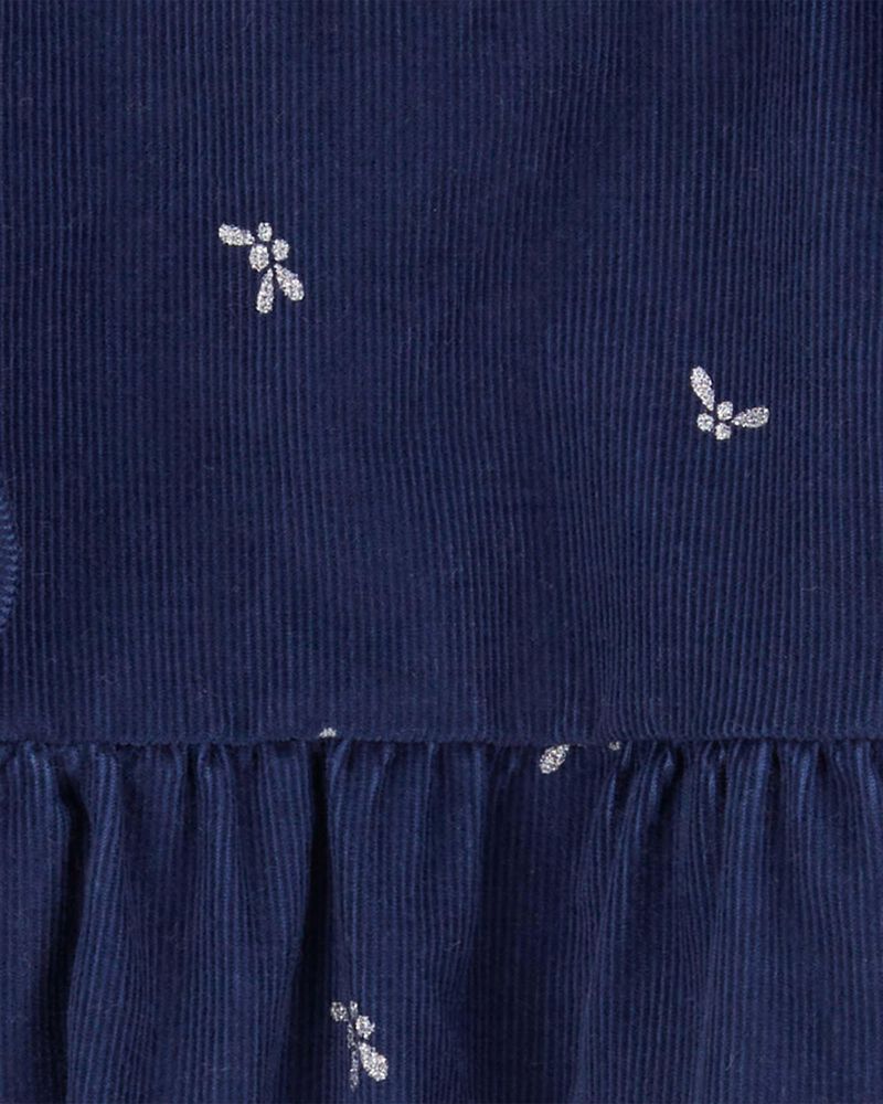 Baby 2-Piece Corduroy Bubble & Tights Set, image 2 of 3 slides