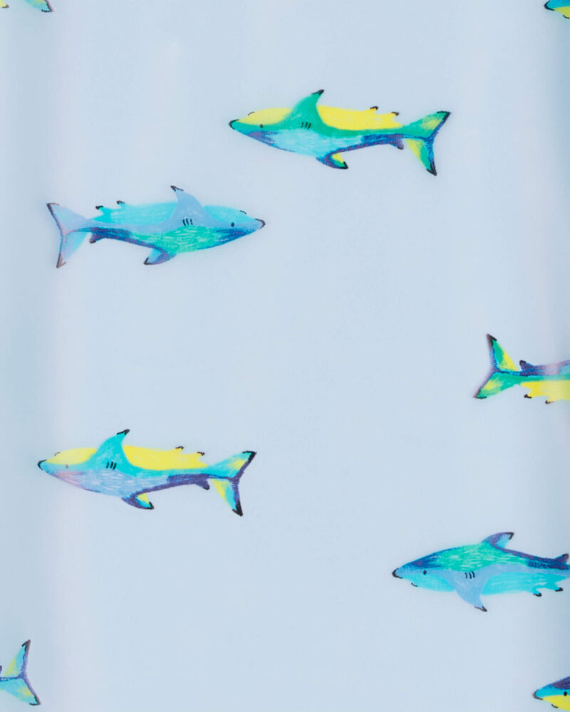 Shark Translucent Rain Jacket - Blue, image 3 of 3 slides