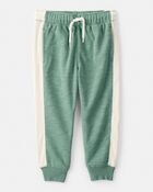 Toddler 2-Piece French Terry Sweatshirt & Pull-On Jogger Set - Green, image 2 of 5 slides