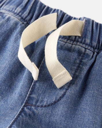 Baby Organic Cotton Chambray Shorts