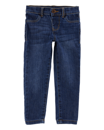 Baby Dark Blue Wash Skinny-Leg Jeans, 