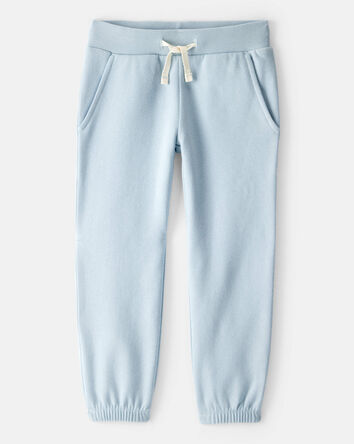 Toddler Girl Cotton Joggers - Blue, 