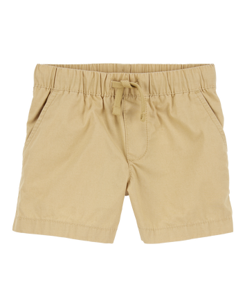 Toddler Pull-On Poplin Shorts - Khaki, 