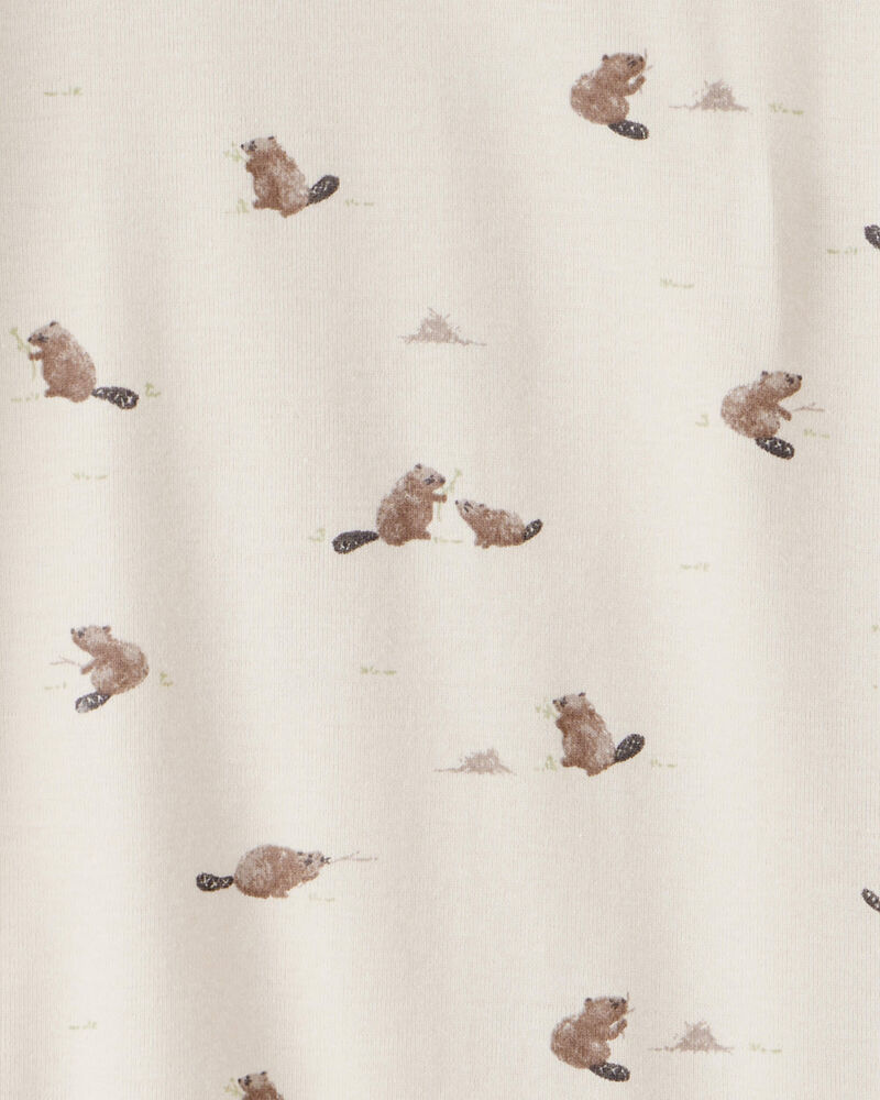 Kid Organic Cotton Pajamas in Beavers' Creek Print, image 3 of 5 slides