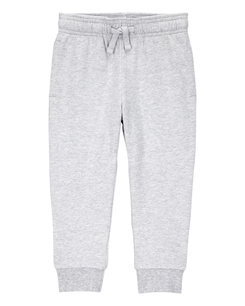 Toddler Pull-On Drawstring Joggers - Grey, image 1 of 6 slides