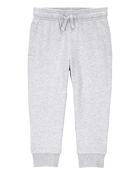 Toddler Pull-On Drawstring Joggers - Grey, image 1 of 6 slides