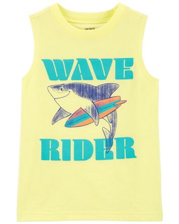 Toddler Shark Wave Rider Graphic Tank, 
