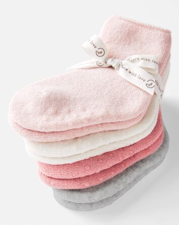 Baby 4-Pack No-Slip Ankle Socks, 