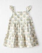 Baby Organic Cotton Floral-Print Dress, image 1 of 6 slides