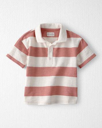 Toddler Boy Polo Shirt Made with Organic Cotton in Stripes, 