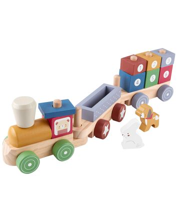 Toddler Wooden Train Set, 