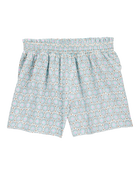 Kid Geo Print Flowy Pull-On Shorts, image 2 of 4 slides