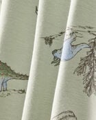 Baby Boy 2-Pack Dinosaur Print PurelySoft Long-Sleeve Multipack Bodysuits - Green, image 3 of 7 slides