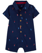 Baby Popsicle Poplin Romper, image 1 of 3 slides