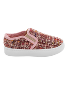 Toddler Tweed Slip-On Casual Shoes, image 2 of 7 slides