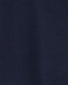 Baby Navy Piqué Polo Bodysuit, image 2 of 3 slides