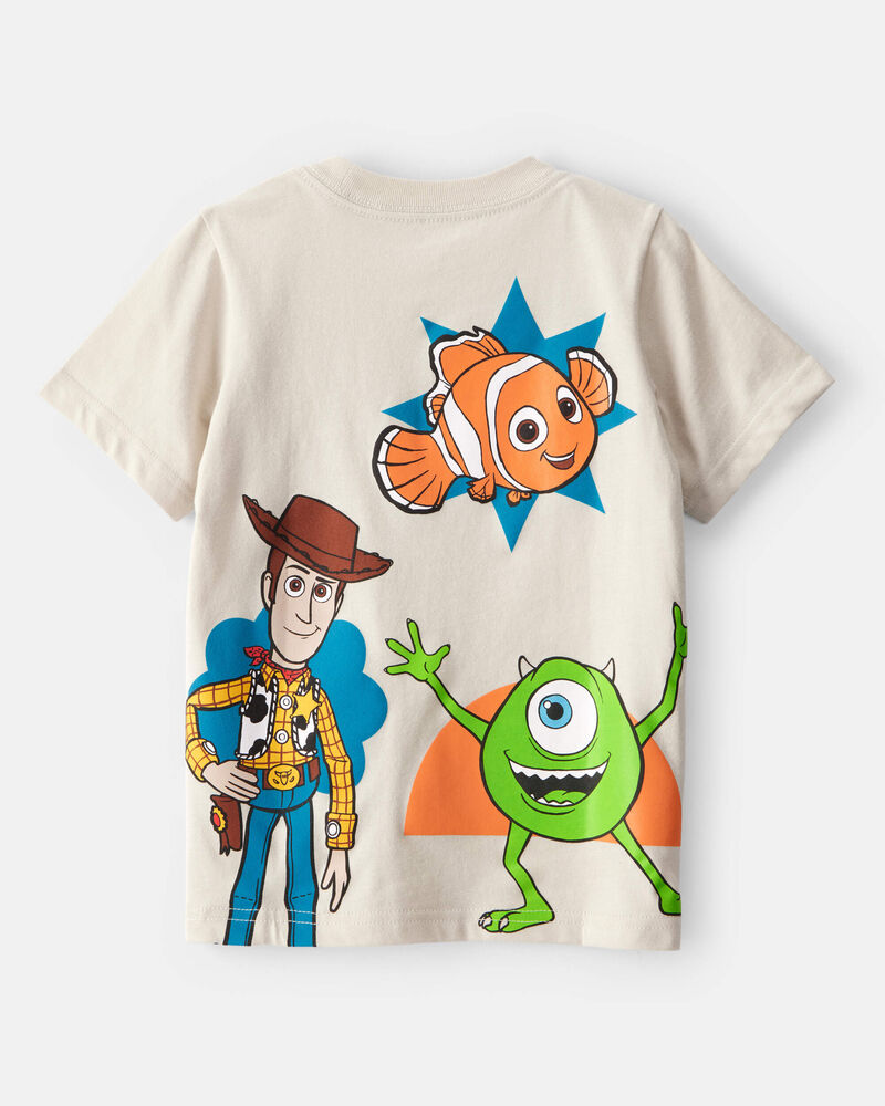 Toddler Pixar Character Short-Sleeve Graphic Tee - Cream, image 2 of 4 slides