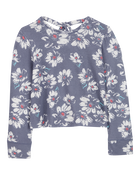 Kid 2-Piece Floral Knit Top & Leggings Set, image 2 of 7 slides