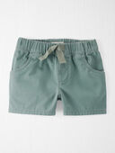 Spring Moss - Toddler Organic Cotton Drawstring Shorts