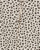 Toddler Girl 1-Piece Floral Thermal Footie Pajamas, image 2 of 4 slides