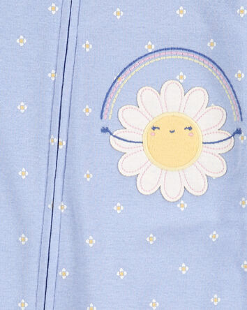 Baby 1-Piece Daisy 100% Snug Fit Cotton Footless Pajamas, 