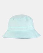 Toddler Reversible Solid Swim Bucket Hat - Blue, image 2 of 3 slides