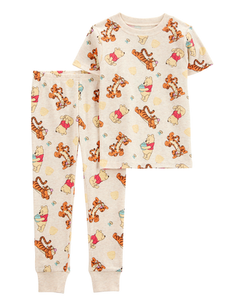 Toddler Winnie The Pooh Snug Fit Cotton 2-Piece Pajamas - Beige, 