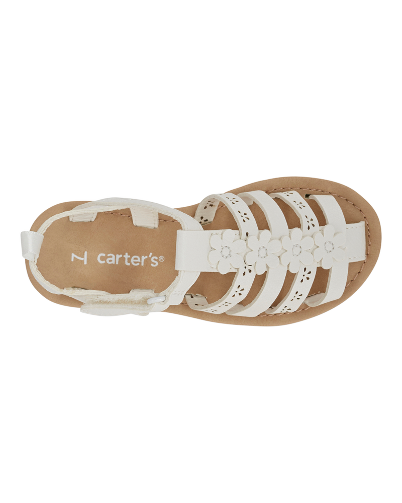 Toddler Casual Sandals - White, image 4 of 7 slides