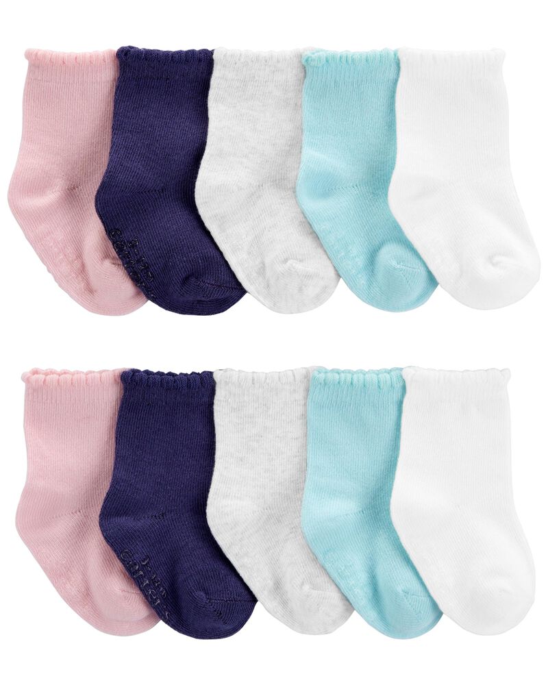 Baby 10-Pack Crew Socks, image 1 of 2 slides