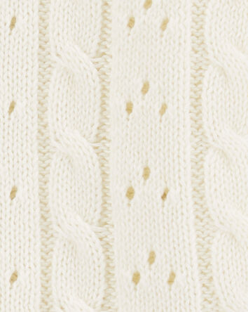 Baby Pointelle Button-Front Sweater Knit Cardigan, 