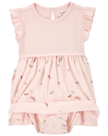 Baby 2-Piece Bodysuit Dress & Cardigan Set, 