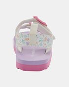Toddler Casual Floral Sandals - Pink/White, image 3 of 7 slides