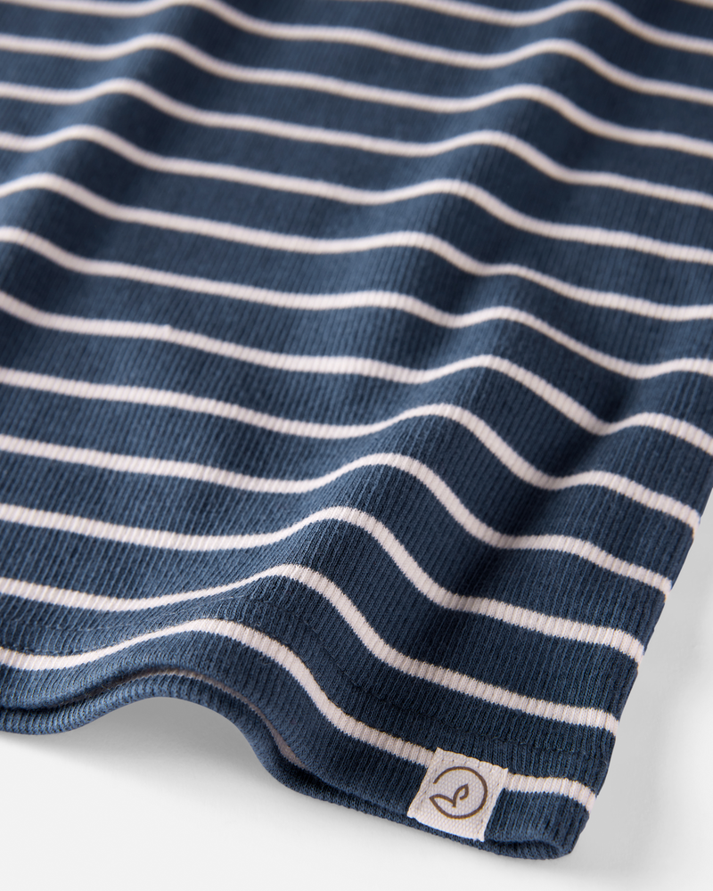 Baby Organic Cotton Pajamas Set in Stripes, image 2 of 4 slides