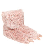 Fuzzy Dinosaur Slipper Shoes, image 1 of 5 slides