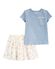 Blue/Ivory