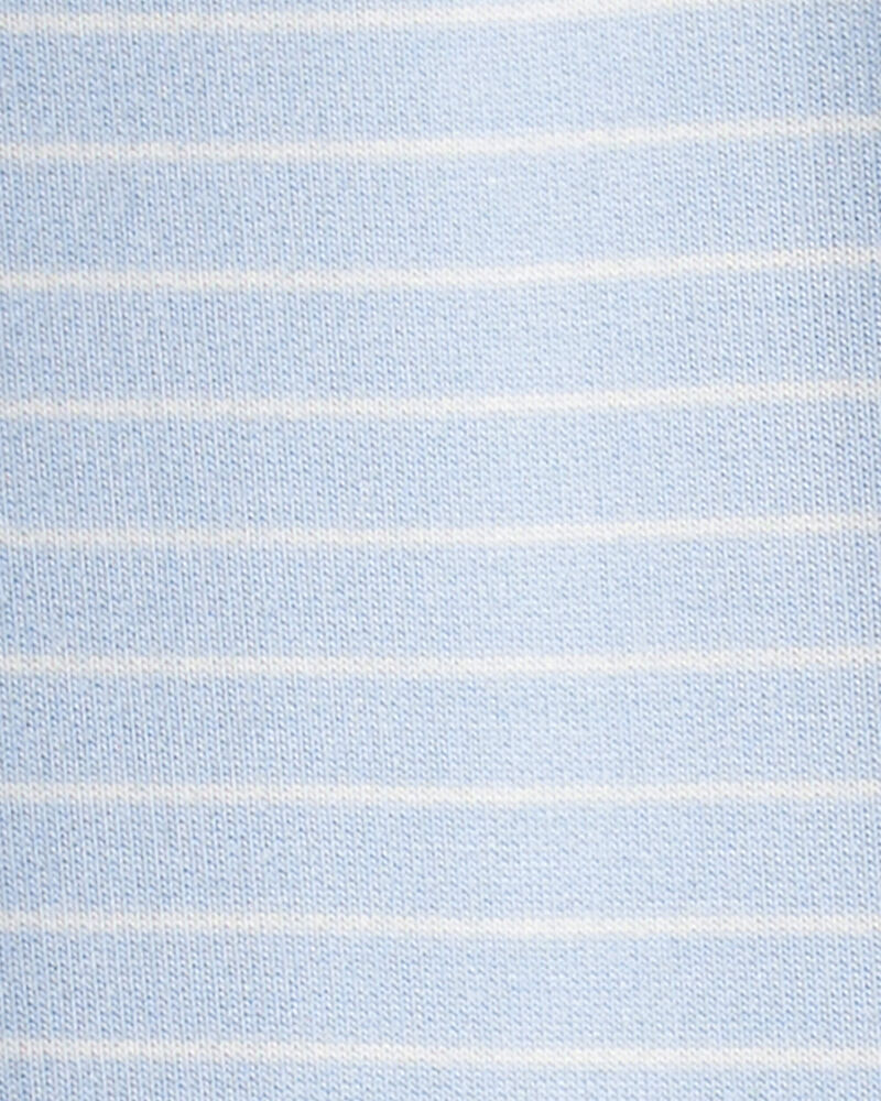 Baby Boy PurelySoft Long-Sleeve Jumpsuit - Blue, image 3 of 5 slides