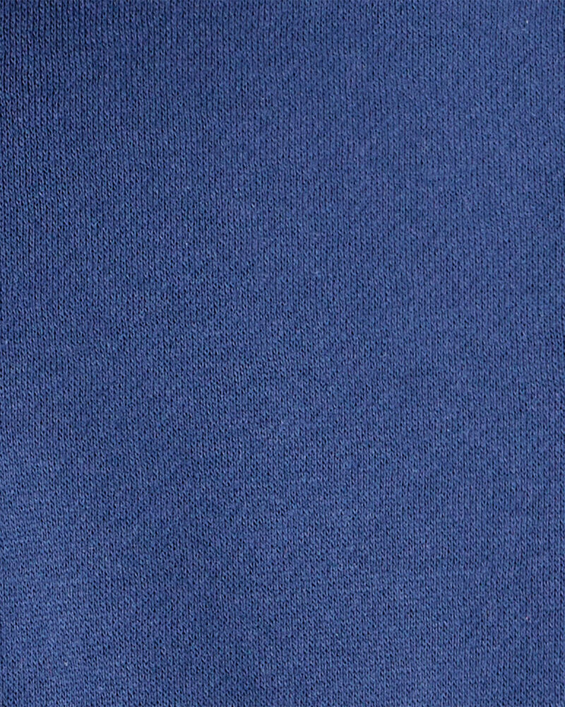 Baby Boy Solid Fleece Quarter Zip Sweatshirt - Navy, image 2 of 3 slides