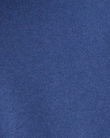Baby Boy Solid Fleece Quarter Zip Sweatshirt - Navy, 