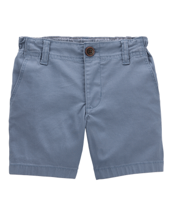 Toddler Flat-Front Shorts - Blue, 