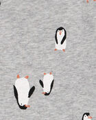 Baby 4-Pack Long-Sleeve Winter Animals Bodysuits, image 4 of 7 slides