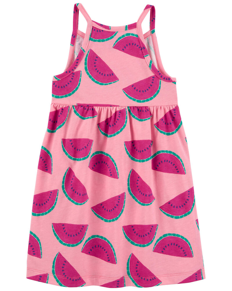 Toddler Watermelon Tank Dress, image 2 of 3 slides