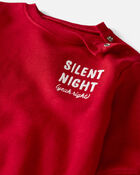 Silent Night Yeah Right Organic Cotton Bubble Bodysuit, image 3 of 4 slides