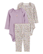 Baby 3-Piece Floral Little Character Set, image 1 of 4 slides