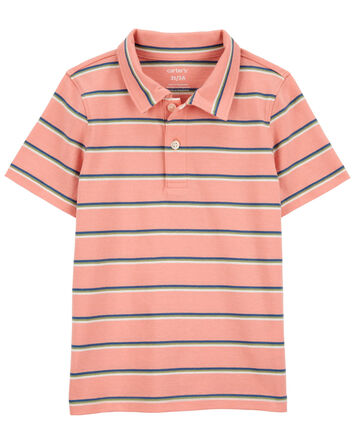 Baby Striped Jersey Polo, 