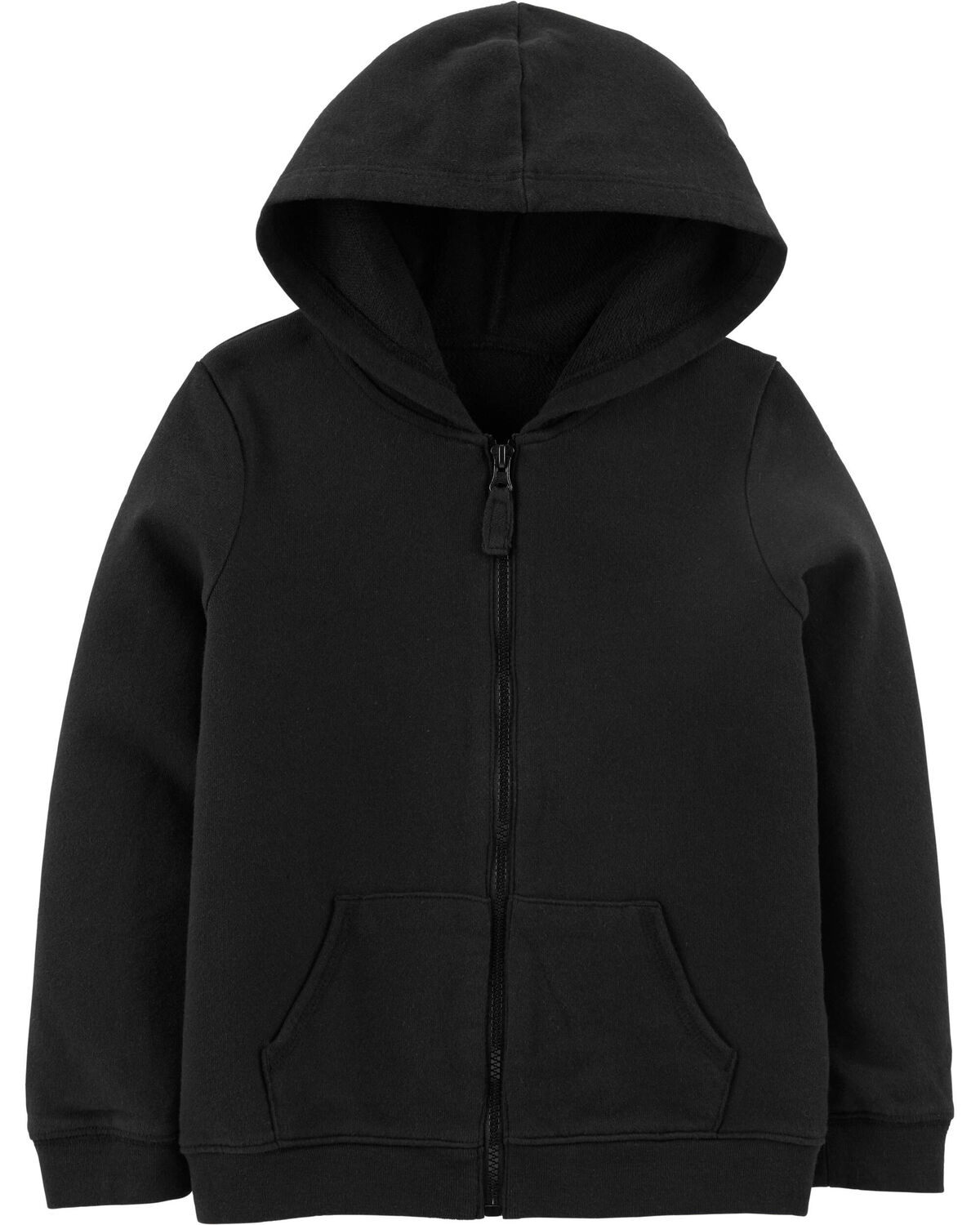 Black Baby ZipUp French Terry Hoodie
