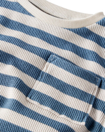 Toddler Boy 2-Pack Waffle Knit Long-Sleeve Tees Made with Organic Cotton, 