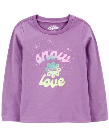 Toddler Snow Much Love Jersey Graphic Tee, 